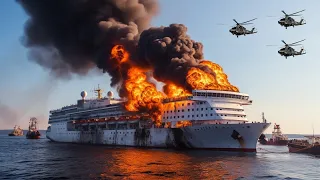 Today, a cruise ship carrying 80 top US generals was sunk by the Houthis in the Red Sea