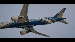 الطيران العماني Oman Air Perfect Landing in Oman Airport