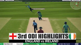 3rd ODI England vs Ireland Match Highlights Cricket 19 - Royal London Series World Cup Super League