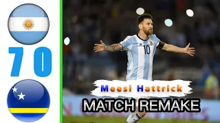 Argentina vs Curacao / Messi hatrick for 100th Goal REMAKE