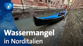 Rekorddürre: Wassermangel in Norditalien