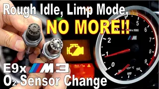 O2 Sensor Replacement Fixed Rough Idle & Limp Mode of E90 M3 [ENG SUB]