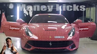 MONEY KICKS NEW LV SUPREME FERRARI !!!