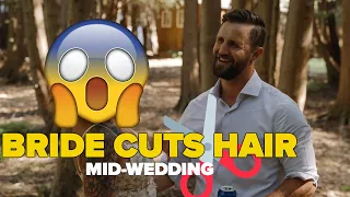 Unbelievable! Bride Shocks Groom by Cutting Her Hair Mid-Wedding | MH Wedding Films