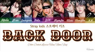 Stray kids (스트레이 키즈) - Back Door (9 Members ver./ Karaoke ver.) |Color Coded Lyrics_Han_Rom_Eng