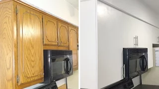 How To: DIY Modern Kitchen Cabinet Remodel | Update Cabinets on a Budget | Modern Builds | EP. 46