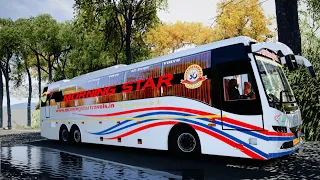 Morning Star Volvo bus driving adventure in Euro Truck Simulator 2 (ETS 2)