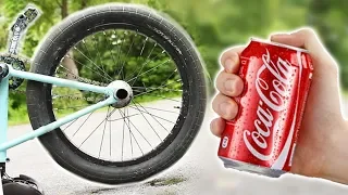 I put COCA-COLA on my BMX TIRES, And This Happened!