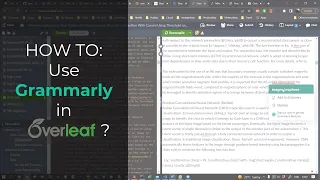 HOW TO: Use Grammarly in Overleaf