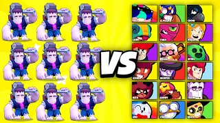 9 FRANKS vs ALLE BRAWLER in BRAWL STARS! (zu befriedigend😍)