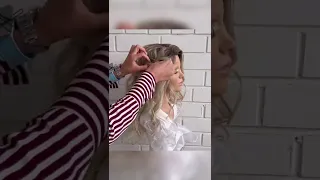 Half up half down hairstyle tutorial