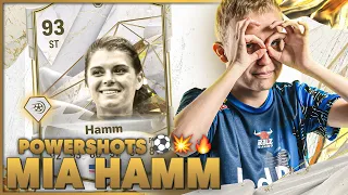 I made MIA HAMM score crazy POWERSHOTS in EA FC 24