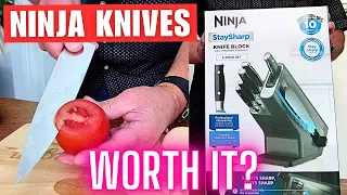 Ninja Knives Review Stay Sharp Knife Block #cooking #review #ninja