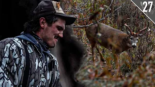 Mature BUCK at 17 YARDS! Hunting Windy Days