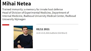 Mihai Netea - Trained immunity: a memory for innate host defense
