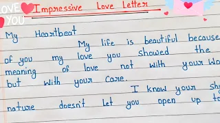 Easy on Impressive Love Letter/ Love Letter 💌 || Impressive Love letter|| #loveletter