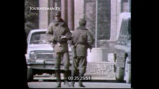 Soviet Soldiers Patrolling Kabul, Afghanistan, 1986