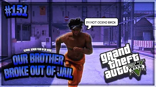 GTA 5 SCHOOL SENIOR YEAR IN DA HOOD EP. 151 - OLDER BROTHER BROKE OUT OF JAIL 🚨 (GTA 5 ROLEPLAY)