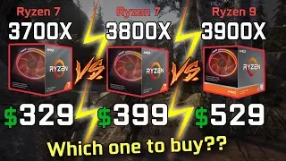 AMD Ryzen 3700X vs. 3800X vs. 3900X Gaming and Rendering Performance