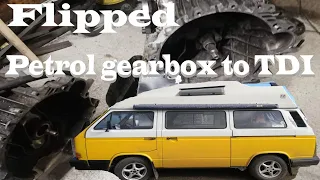 T25 Audi TDI gearbox swap VWT3 flipped Passat box