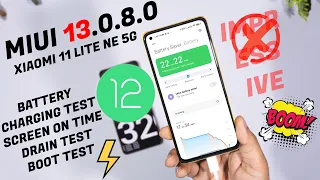 Xiaomi 11 Lite NE 5G Battery Drain Test after MIUI 13.0.8.0 Update, Charging, Boot & Backup Test