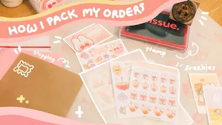 how I package and ship sticker orders on etsy & bigcartel |  ft. noissue