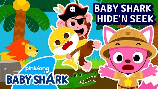 Hide and Seek in the Jungle with the Shark Family | Play with Baby Shark | Baby Shark Official