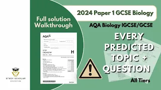 2024 Biology Paper 1 GCSE (AQA) - Predicted paper walkthrough
