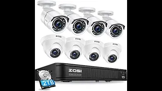 Review ZOSI 5MP Lite H.265+ Home Security Camera System 2021