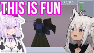 Nekomata Okayu Playing With Death While Laughing | Minecraft [Hololive/Sub]