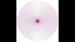 Electric field lines from oscillating charge