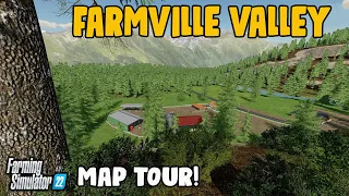 “FARMVILLE VALLEY” FS22 MAP TOUR! | NEW MOD MAP! | Farming Simulator 22 (Review) PS5.