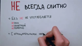 НЕ всегда пишется слитно