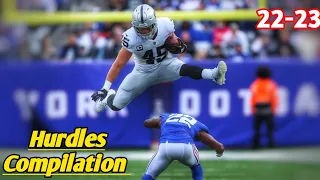 Best Jumps Over the Defender Heads || NFL best Hurdles 2023