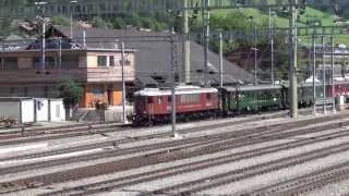Ae 6/8 205 with Swiss Classic Train (100 ans du BLS)