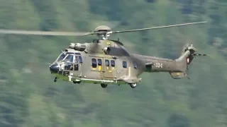 Super Puma Display Team Eurocopter Cougar AS-532UL flying Display Mollis Zigermeet 2019 AirShow