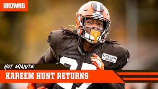 Kareem Hunt's Teammates Are Excited To See His Return | Browns Hot Minute