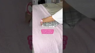 How To Fold A Pillowcase #homehacks #shorts #shortsfeed