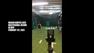 Bragan Quinter Throwing 65 mph - February 2022