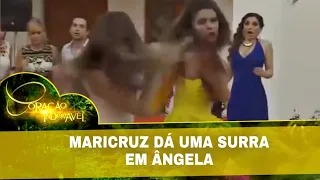 Coração Indomável - Maricruz dá uma surra em Ângela