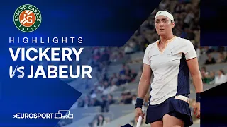 Sachia Vickery vs Ons Jabeur | Round 1 | French Open 2024 Highlights 🇫🇷