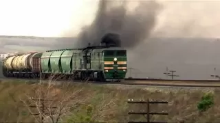 2ТЭ10М-2480 и 2ТЭ10М-2533 (Чуфарово) / 2TE10M-2480 and 2TE10M-2533 (RZD, Chufarovo)