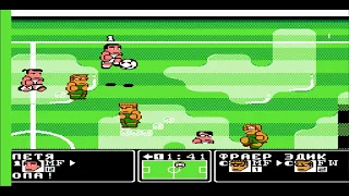 Goal 3 / Kunio Kun no Nekketsu Soccer League на NES, Famicon, Dendy. Борьба за кубок Technos! Финал.