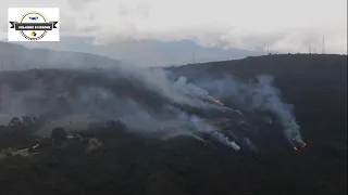 VOLANDO EN DRONE 4K - INCENDIO FORESTAL CERROS ORIENTALES