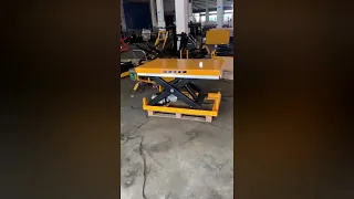 Single scissor lift table