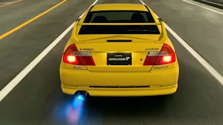 Gran Turismo 7 - Mitsubishi Lancer Evo V GSR '98 | Strong Anti-Lag Gameplay (PS5)