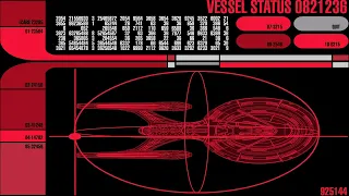 Star Trek LCARS Animations - Enterprise-E Vessel Status (Red Alert)