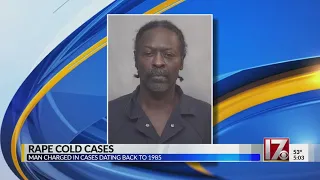 Man charged in 2 cold case rapes involving kidnappings at Fayetteville park, police say