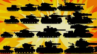 Эволюция Гибридов Russian RED ALERT  vs American Steel vs Pzkpfw vs  O-NI BOSS Мультики про танки