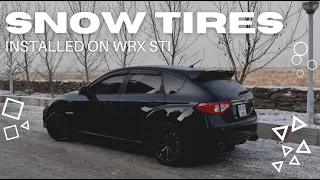 SNOW TIRES INSTALLED ON WRX STI | ӨВЛИЙН ДУГУЙ УГСРАГДАВ